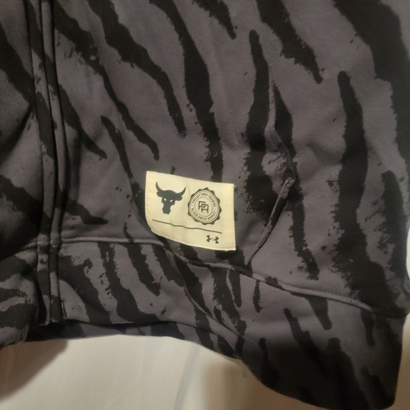 Men Under Armour Project Rock Rival Fleece Sleeveless Full-Zip Size XXL 1377444 - Picture 2 of 5